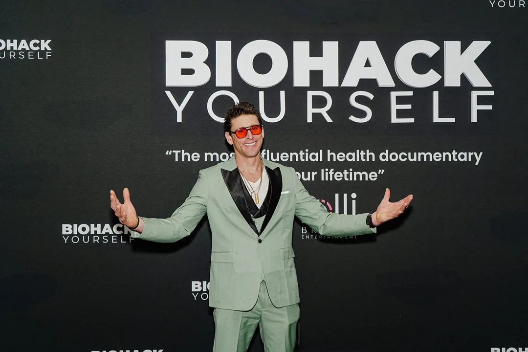 Anthony Lolli at the premiere wall